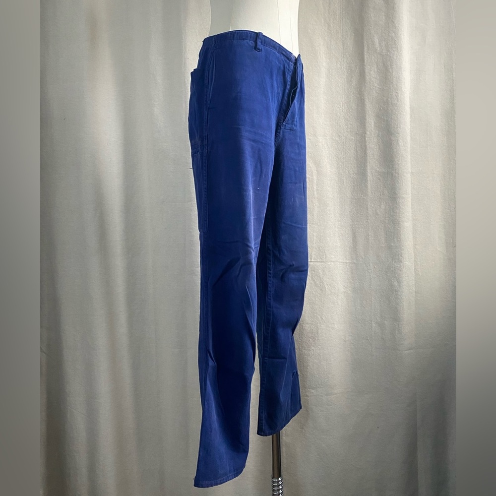 Vintage French blue carpenter pants waist 31"